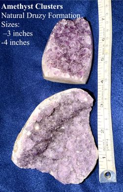 Two Amethyst Geode Clusters