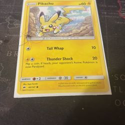 Pokémon Card Pikachu Mint Condition