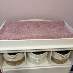 Changing Table Nursery Dresser White