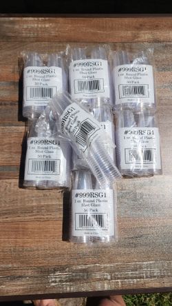 Plastic shot glasses
