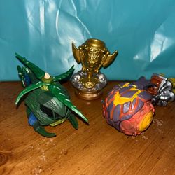 Skylanders Superchargers Land Sea Vehicle Lot Burn Cycle Stealth Stinger Trophy