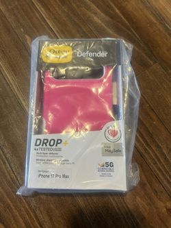 Otter box defender series for iPhone 17 pro max Pink