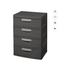 4 Drawer Unit Plastic (Color : Flat Gray)