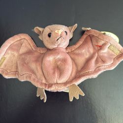 Vintage TY Batty Beanie Baby With Error -1996 Date of Birth
