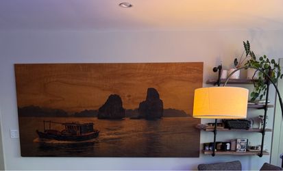 Original Ha Long Bay, Vietnam Artwork- 8ft x 4ft - ONE OF A KIND