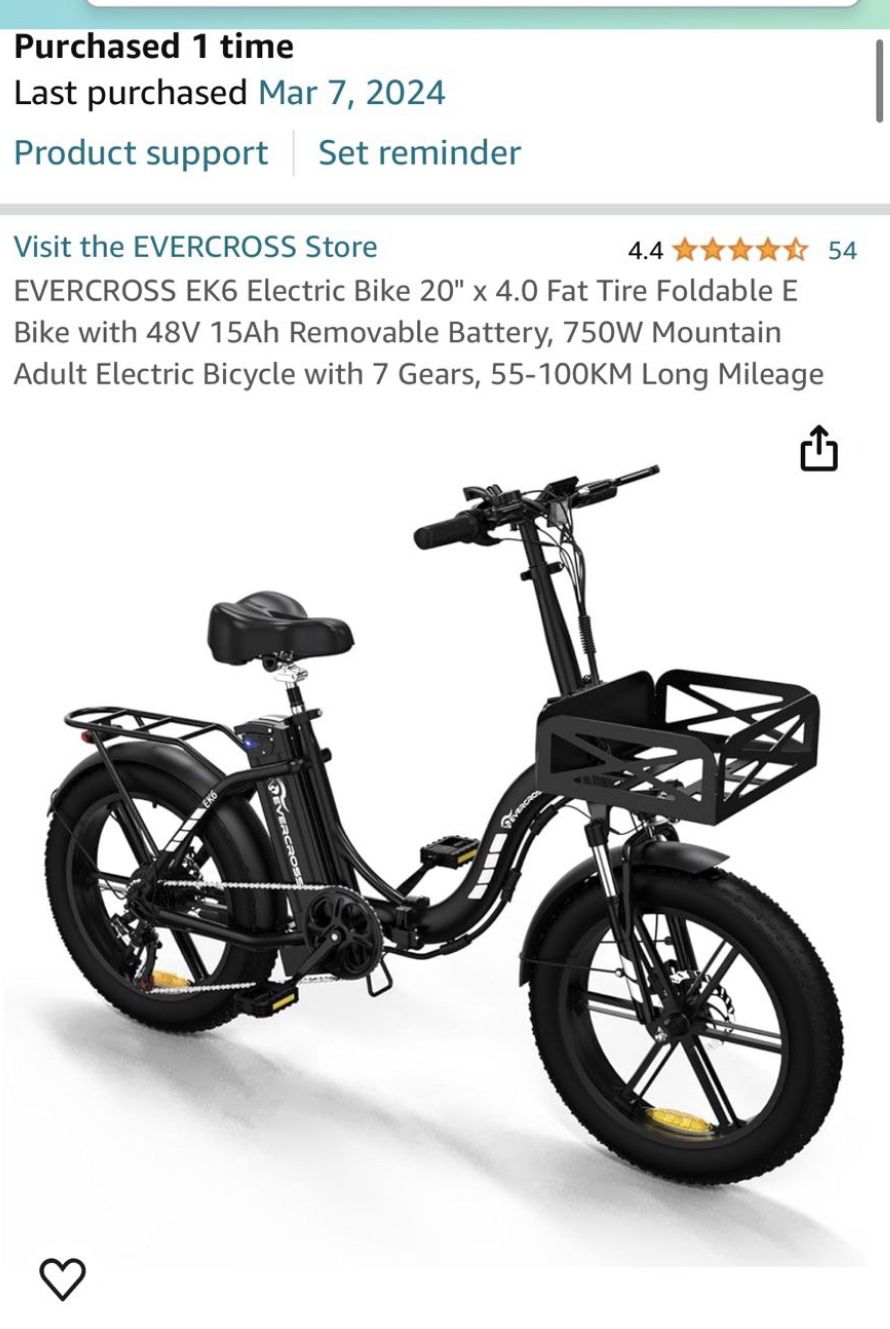 Brand New Electric Bike! New In Sealed Box