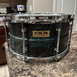 Pork Pie Brass 13x7 Snare Drum
