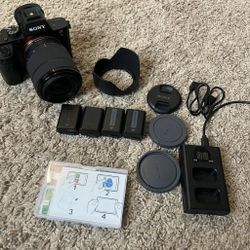 Sony a7ii with batteries