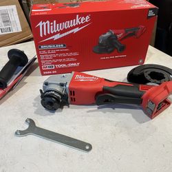 M18 18V Lithium-Ion Brushless Cordless 4-1/2 in./5 in. Grinder w/Paddle Switch