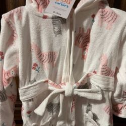 Carter's Baby Girl's Bath Robe Size 0-9M