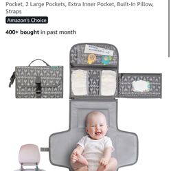 Portable Changing Diaper With Pockets 