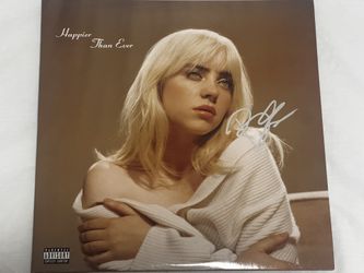 Signed Billie Eilish Vinyl Cover