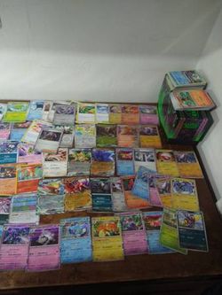 A lot of Pokemon cards