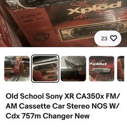 Old School Sony XR CA350x FM/AM Cassette