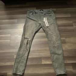 Purple Brand Skinny Jeans Light Blue Slim Fit Denim Cotton Lycra Logo Accents