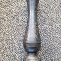 Brass Edged Design Vase