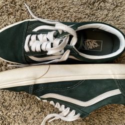 Green Suede Vans 