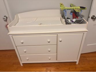 Solid wood baby change table