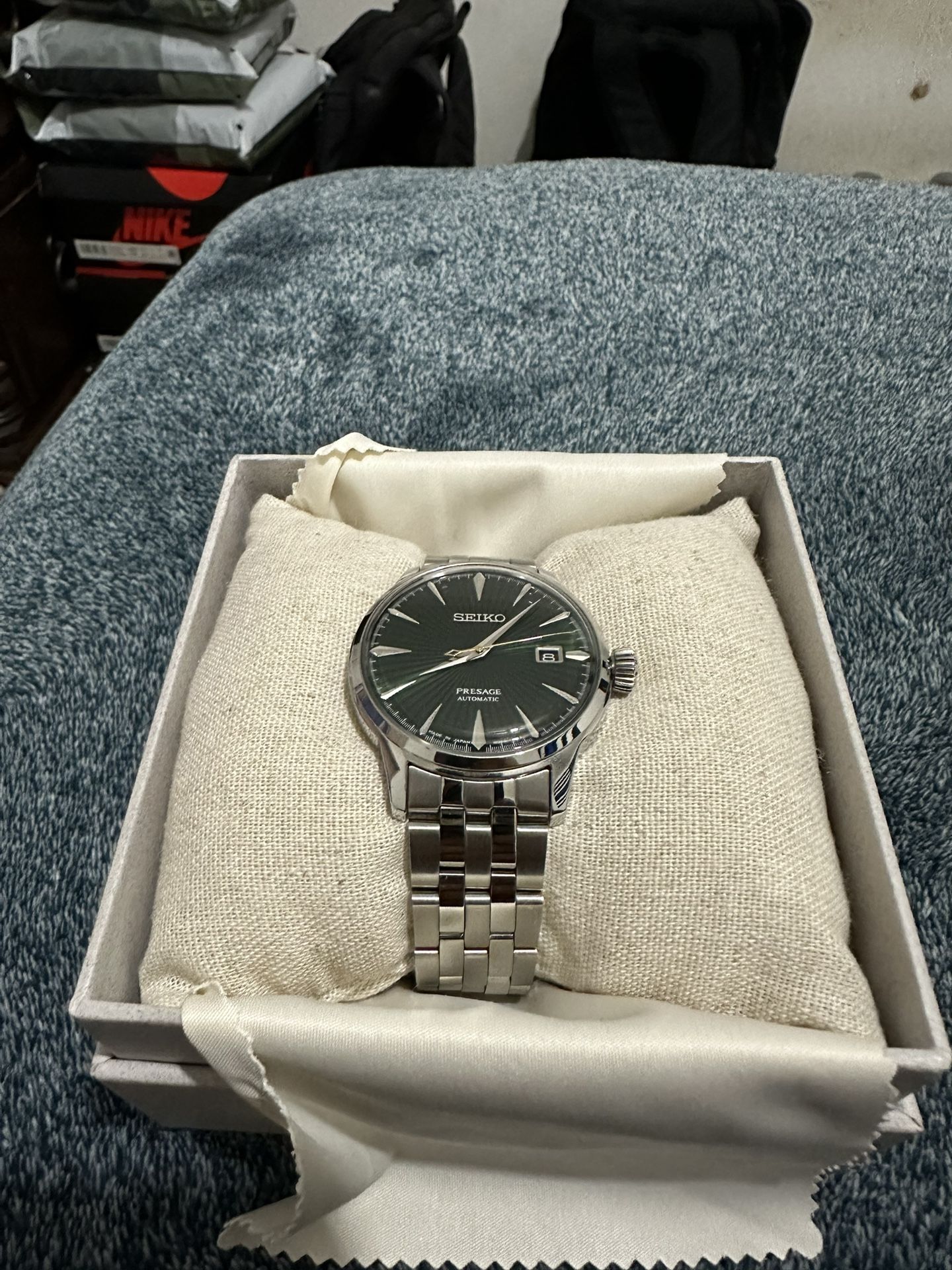 Men's Automatic Presage Stainless Steel Bracelet Watch 40mm