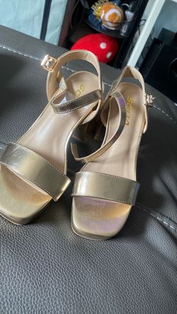 Gold soda heels