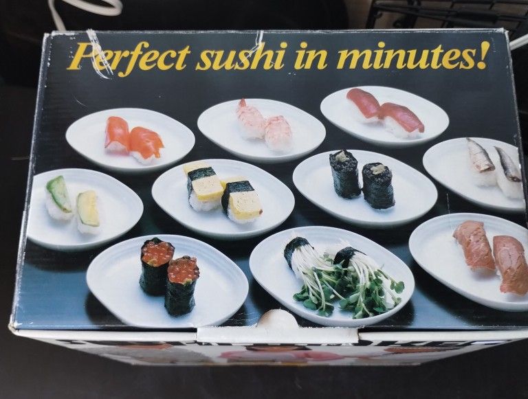 Vintage from the 1980s Hand-operated Sushi Maker With Box (Autec