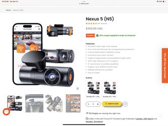 Nexus 5 Dash Cam Front And Back