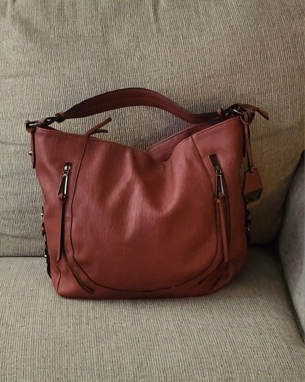 Jessica Simpson Women's Satchel Handbag – Burnt Red