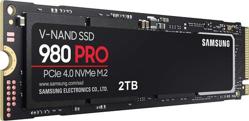 Samsung 980 PRO SSD 2TB PCIe NVMe Gen 4 M.2 Internal Solid State Drive Memory + Enclosure Adapter