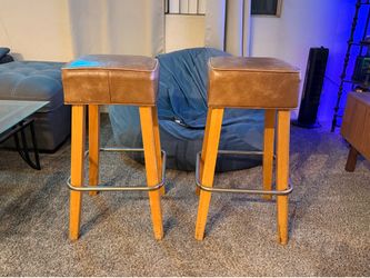 Mid Century Modern Counter Stools – Set of 2