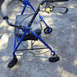 Walker With Hand Brakes Like New
