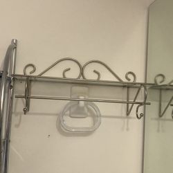 ESTATE SALE shelves, tables, harp angel, dishes vintage