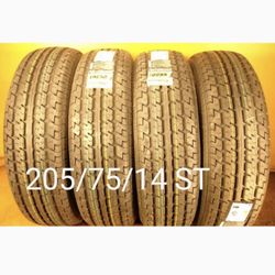 4   New Tires   For Sale   205/75/14   ST Trailer   We Service Motorcycle Tires