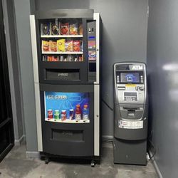 Vending Machine With Credit Card Reader And Atm Machine 