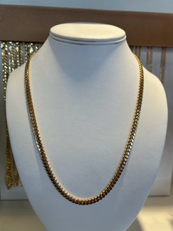 14k Miami Cuban link 22” 5mm