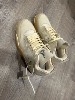 Jordan 4’s Sail Off White Cream Mens Size 13