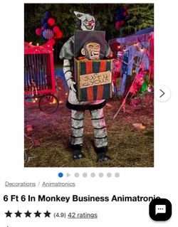 6 ft 6 in monkey business animatronic
