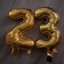 23 Golden Birthday Ballon