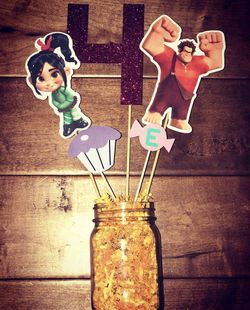 Wreck it Ralph centerpieces