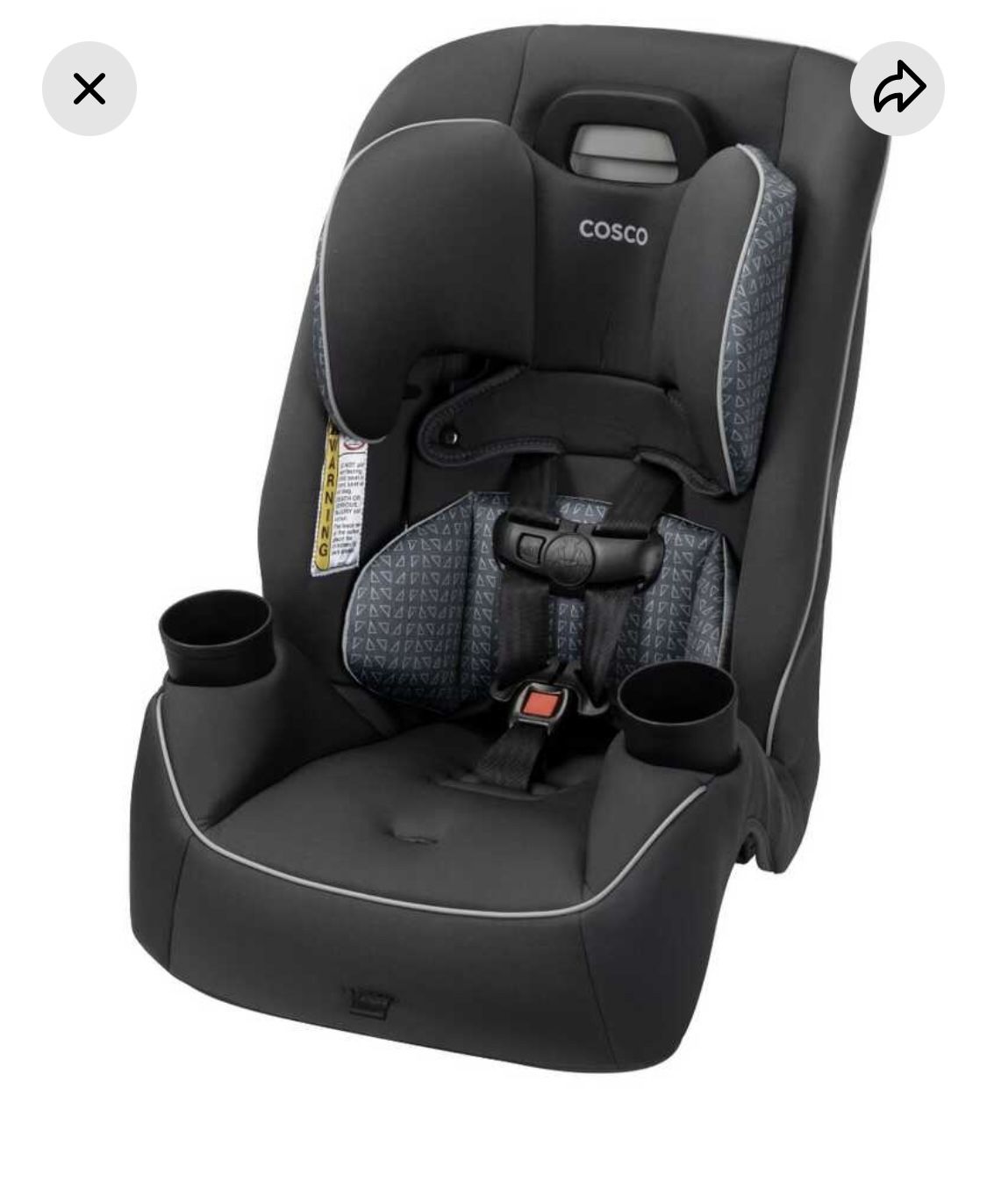 Brand new Cosco Kids Easy Elite Slim All-in-One Convertible Car Seat, Grey Glyphs - reg price $99 - sale price $50