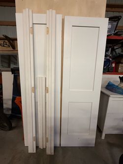 2 panel solid shaker interior doors with jamb material