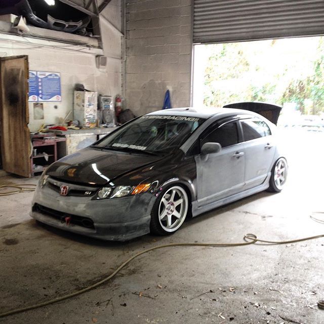 Honda Civic Si FA5 2006-2011 Sedan Seibon Carbon fiber hood