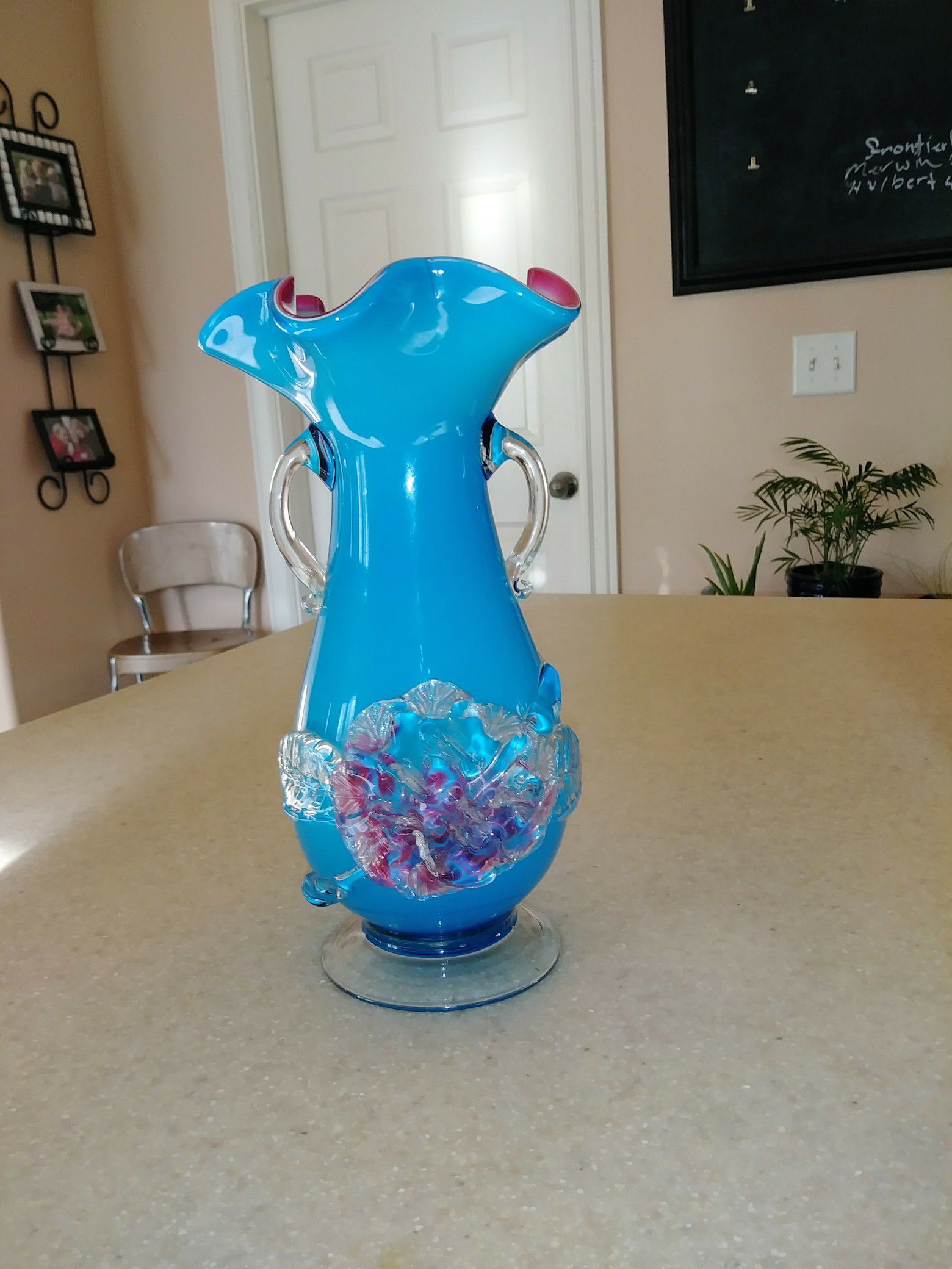 Vintage blown glass vase