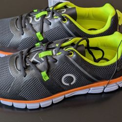 Size 10 Skora Men Black Yellow Orange White Workout Running Gym Shoe 