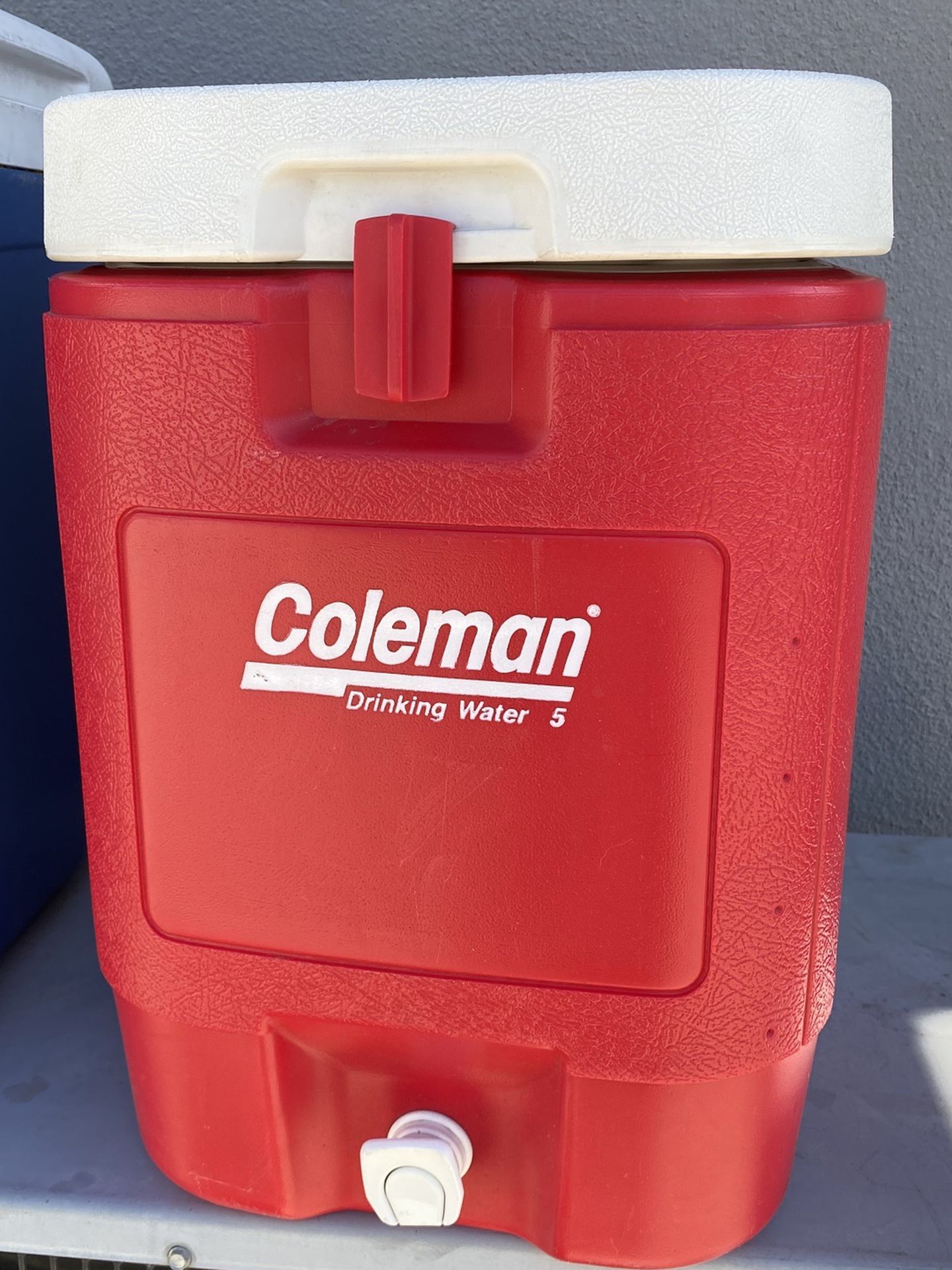 Coleman Drinking Red Cooler