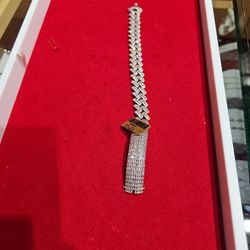 925 SILVER 14mm 8.5" BRACELET