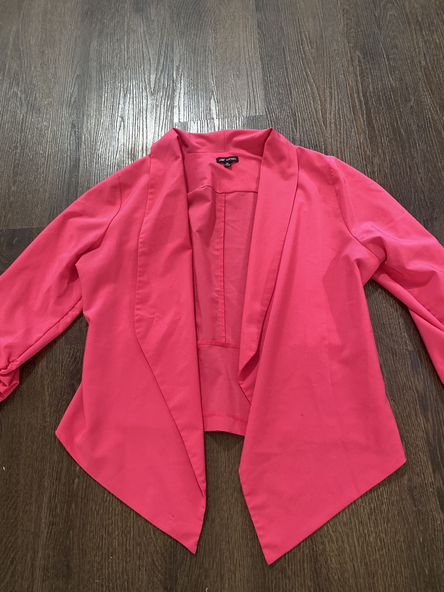 Womans Hot Pink Jacket Size XL By Michel #10