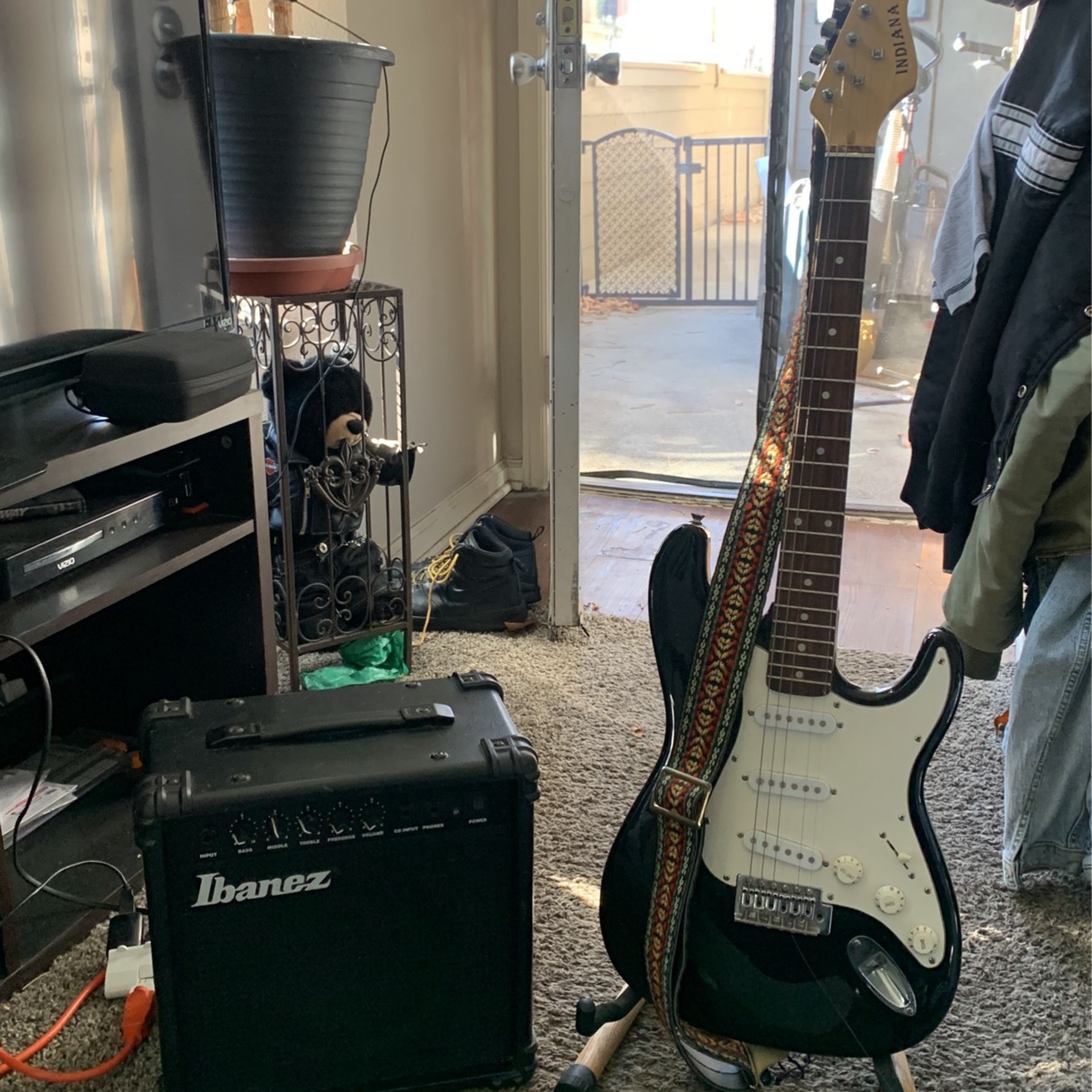 Electric Guitar, Brand (Indian) Plus Guiter Speaker , Brand (Ibanez)