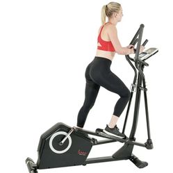 Sunny Health & Fitness Programmable Cardio Elliptical Machine Cross Trainer for Home Exercise Workout Equipment , SF-E3890