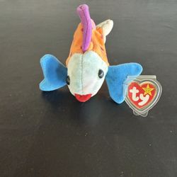 TY Beanie Baby Fish Named Lips 