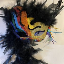 Custom Hand Made Masquerade Masks 🎭- Not Just Halloween Feathers Glitter Plaster Paint Lace Sexy To Scary - Order Now Or But 1 Of The 20 Made